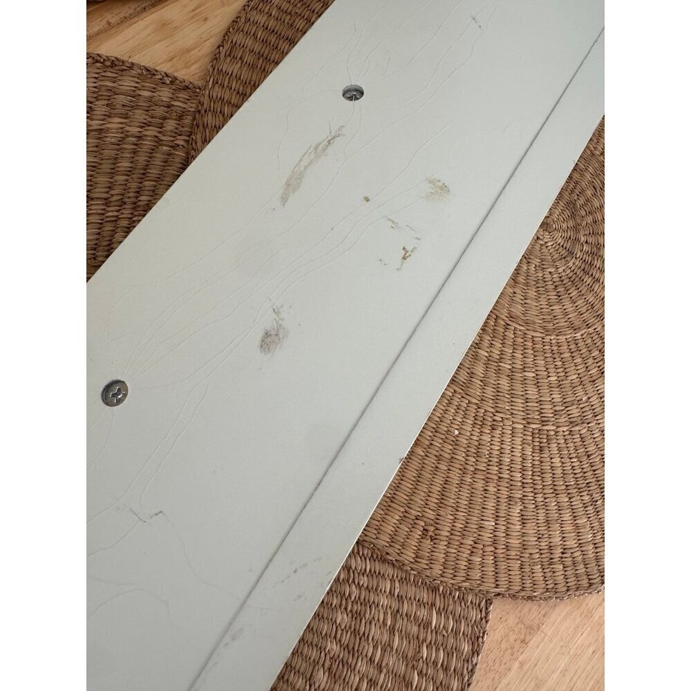 24” long White Shelf with hanging knobs - Picture 9 of 12